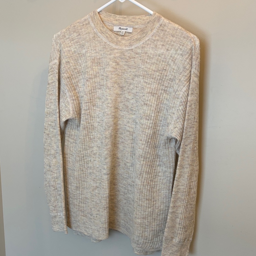 Madewell Tan Crewneck Sweater